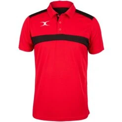 Junior Photon Polo Shirt 22 Junior Photon Polo Shirt -Gilbert Rugby 2600 20RCFI18 2081508505 20Polo 20Photon 20Red 20 20Black 20Front