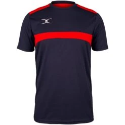 Junior Photon Tee Shirt -Gilbert Rugby 2600 20RCFK18 2081510105 20Tee 20Photon 20Dark 20Navy 20 20Red 20Front