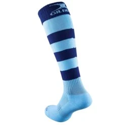 Kryten II Hoop Junior Socks -Gilbert Rugby 81312205 Sock Kryten II Hoop Navy Sky Senior a
