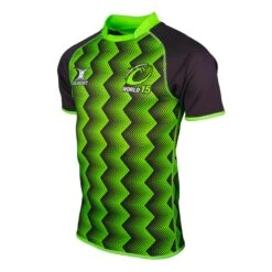 World XV Playing Match Shirts -Gilbert Rugby 82020505TShirtProWorldXVGreen Angle