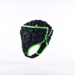 Falcon 200 Headguard -Gilbert Rugby 85413705FalconHeadguardBlackGreen LeftBack