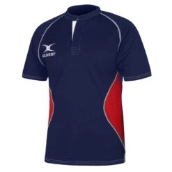 XACT V2 Match Shirt -Gilbert Rugby Xact V2 Match Shirt Navy Red